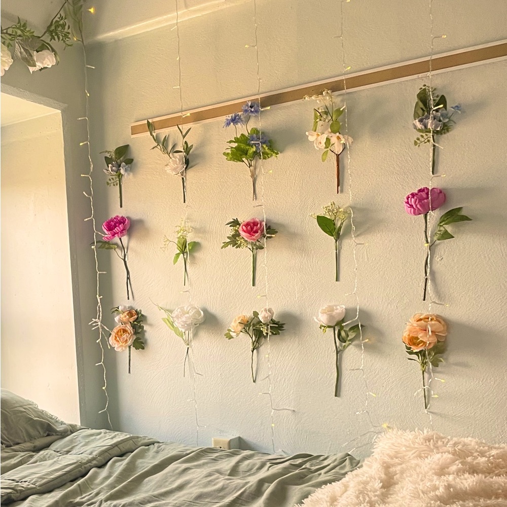 Assorted fake flowers for dorm decor